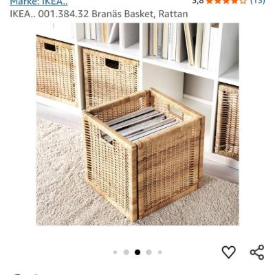 Ikea Branäs Rattan Körbe Aufbewahrung - thumb