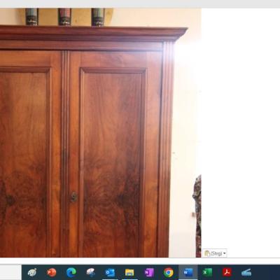 Antiker Kleiderschrank 180 x 124 x 58 cm - thumb