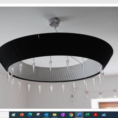 Lampe mit Swarovski-Kristallen - thumb