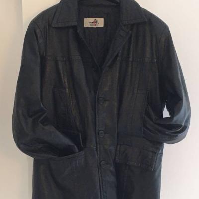 Lederjacke schwarz Größe 52 - thumb
