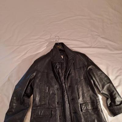 Lederjacke schwarz Größe 52 - thumb