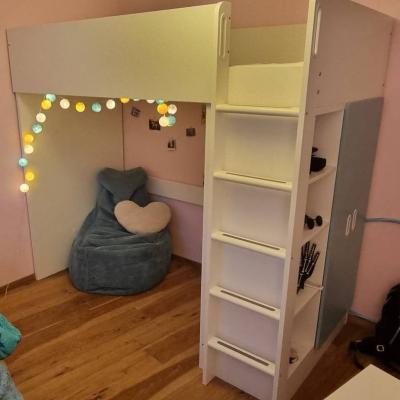 IKEA STUVA Hochbett Kleiderschrank Schreibtisch, letto a soppalco - thumb