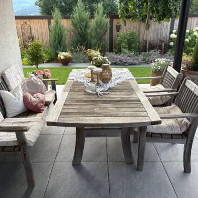 Garten Sitzgruppe Teak-Holz - thumb