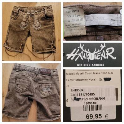 Lederhose - Jeans Gr. 110/116 - thumb