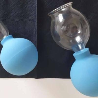 Jena Glas Schröpfgläser mit Saugball - thumb