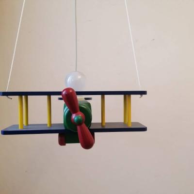 Kinderzimmer-Deckenlampe "Flugzeug" von Massive – Bunte Hängelampe - thumb