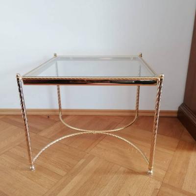 Eleganter Beistelltisch mit Glasplatte - thumb