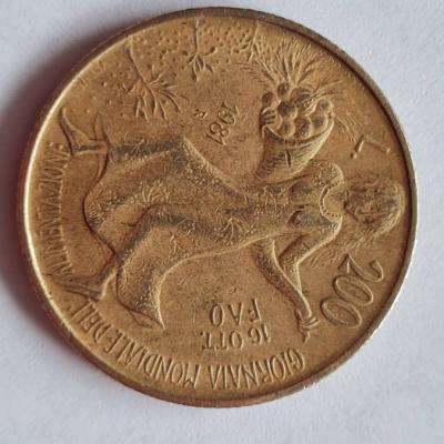 200 Lire Münze Jg. 1981 - thumb