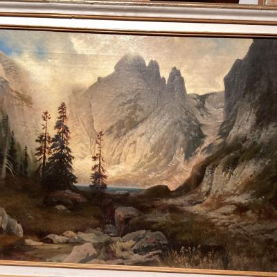 Ölgemälde  auf Leinwand ,,Karl schmid,, - thumb
