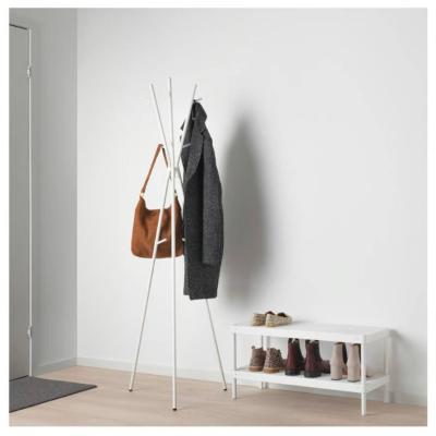 Garderobe, Kleiderständer, Garderobenständer weiß - thumb