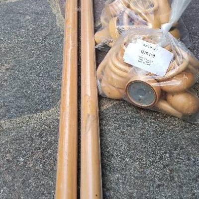 Vorhangstangen aus Holz - thumb