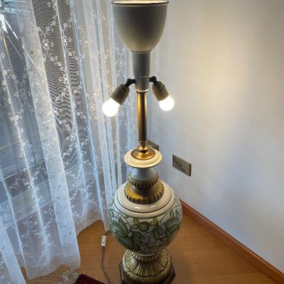 Stilvolle Stehlampe aus Keramik handbemalt - thumb