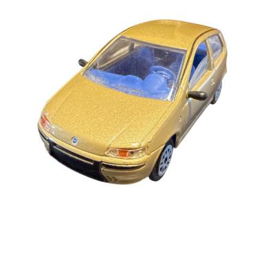 Fiat Punto Modellauto 1:64 – Sammlerstück in Gold mit blauer Innenauss - thumb