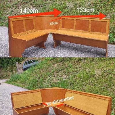 Eckbank aus Holz - thumb