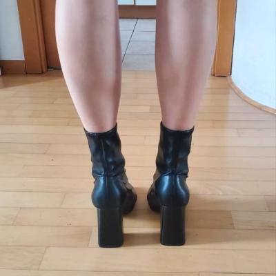 Schwarze Damenstiefel Gr.40 - thumb