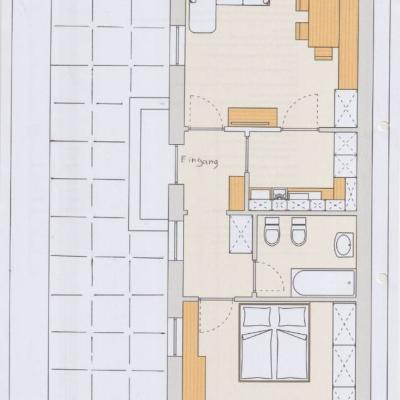 2-Zimmer-Wohnung mit Terrasse, Stellplatz und Garten zu vermieten - thumb