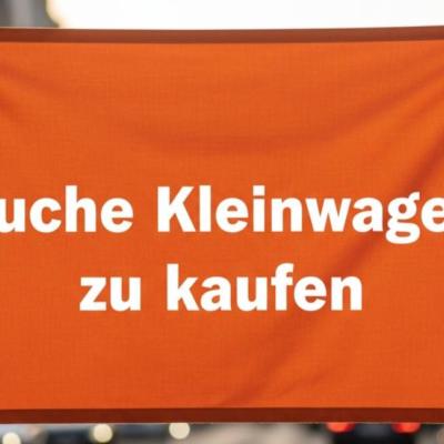 Suche gebrauchten Kleinwagen zu kaufen - thumb