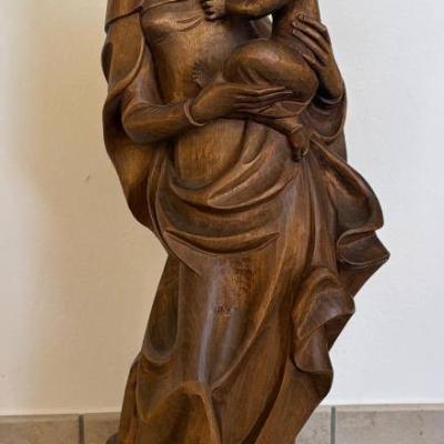 Muttergottesstatue aus Holz - thumb