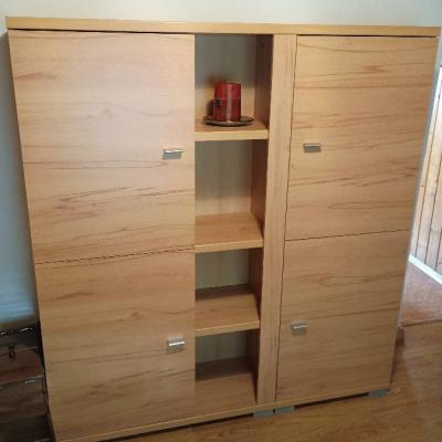 Wohnzimmerschrank mit TV Regal und Sideboard - thumb