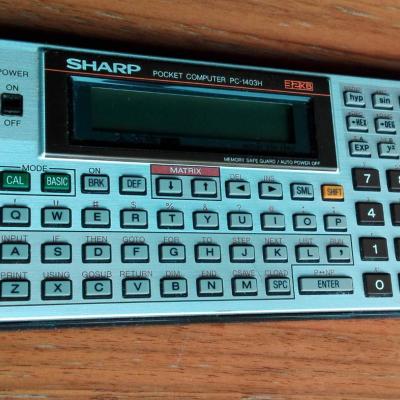 Calcolatrice Sharp PC-1403H (anni 90) - thumb
