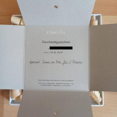 Gutschein für Gourmet Dinner im Yera, Forestis - thumb