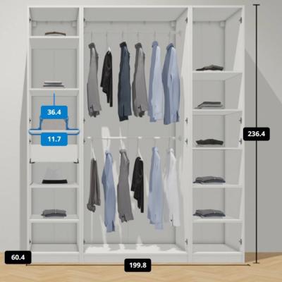 Ikea Pax Schrank zwei Meter Breit, 240 cm Hoch - thumb