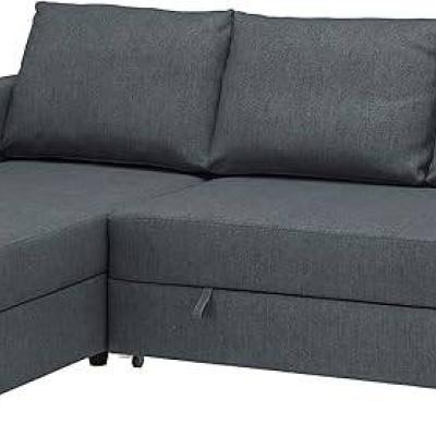 Ikea FRIHETEN Ecksofa mit Stauraum Hyllie dunkelgrau - thumb