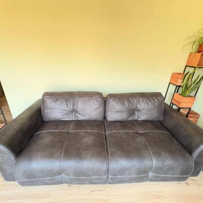 Neuwertige schwarze Couch zu verkaufen - thumb