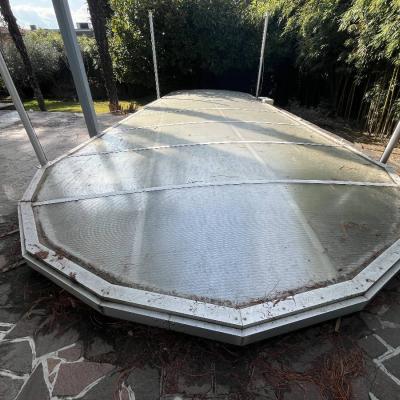 Poolabdeckung ca. 9,5 m Länge 4,5 m Breite - siehe Fotos - thumb