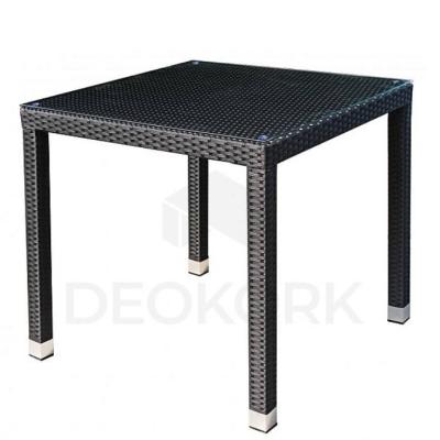 Polyrattan Terrassentisch 80x80 - thumb