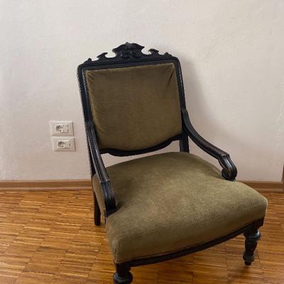 2 Vintage Echtholz Sessel - thumb