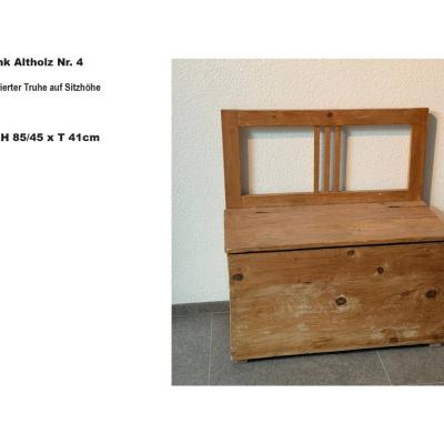 Sitzbank Altholz Nr. 4 - thumb