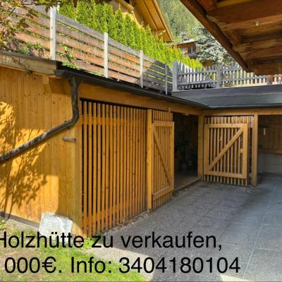 Große Holzhütte für Holz, Gartengeräte usw. - thumb