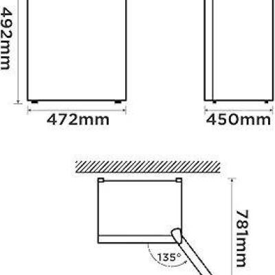 Mini Kühlschrank 43L Comfee mit Gefrierfach - thumb