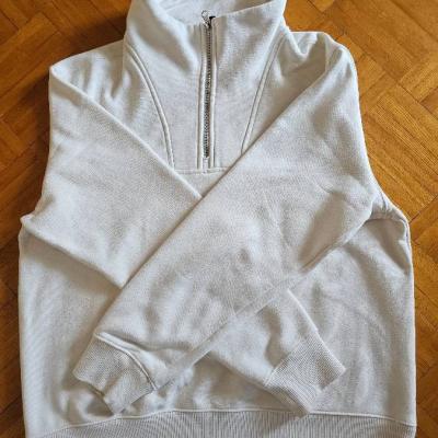 2x H&M Half-Zip Pullover Gr. M (weiß + schwarz) - thumb