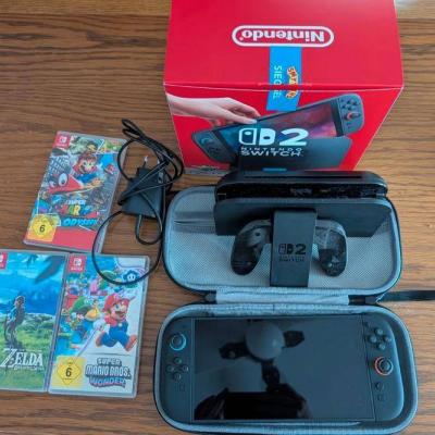 Nintendo Switch 2 mit OVP + Spiele, wie Neu - thumb