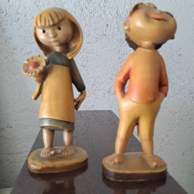 kleine alte Holzfiguren. antworte nur bei telefon danke - thumb