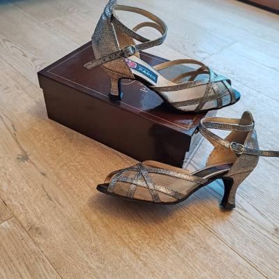 Tanzschuhe silber Gr. 38 - thumb