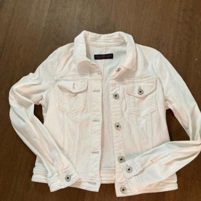 Weiße Jeansjacke, Trussardi, S/M - thumb