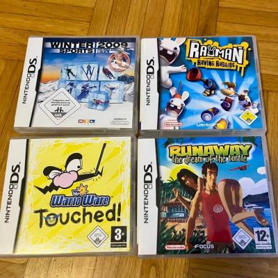4 Nintendo DS Spiele – WarioWare, Rayman, Runaway, Winter Sports - thumb