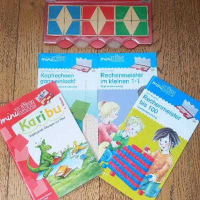 MiniLük 1.-2. Klasse, Lösungsgerät und 4 Übungshefte - thumb