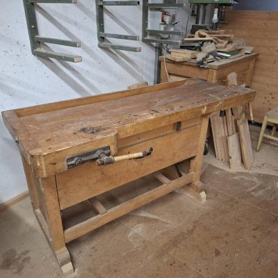Hobelbank original Ulmia mit Kipplade - thumb