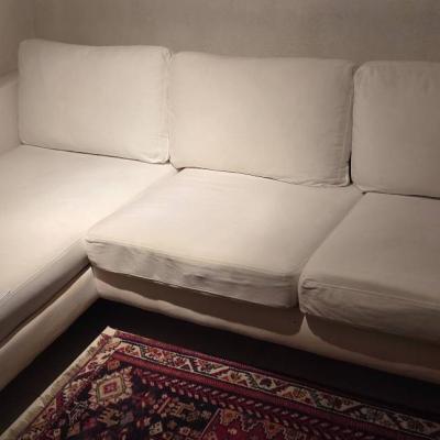 Weiße abziehbare Couch - thumb