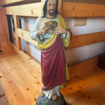 2 Statuen aus Keramik für eine (Bauernhof-) Kapelle - thumb