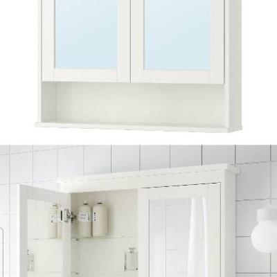 IKEA Hemnes Badspiegelschrank mit Licht - thumb