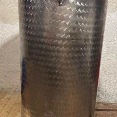 Inox-Weinfass komplett mit Luftdeckel mit Pumpe - thumb