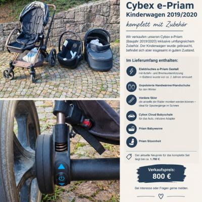 Cybex e-Priam Kinderwagen 2019/2020 – komplett mit Zubehör - thumb
