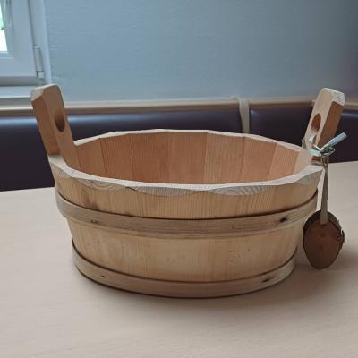 Kleiner Holzpottich 20x30cm und 12cm hoch - thumb