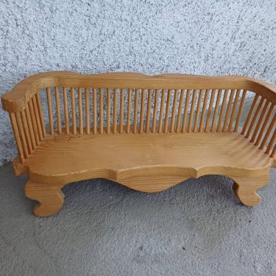 Schöne Puppenbank 54cm lang - thumb