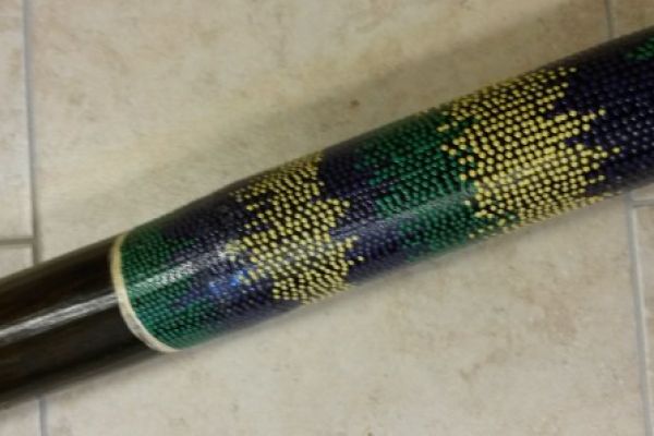 Bemaltes Didgeridoo